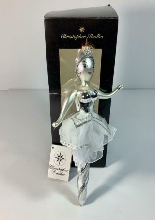 Christopher Radko Crystal Queen Christmas Ornament Made In Italy 2000 Nos