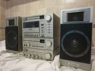 Hitachi Ha - J2 Ft - J2 D - J2 Hs - J2 Vintage Hifi Stereo System 80s Stack Tape Amp Fm