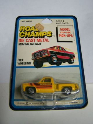 Rare Vintage Road Champs 6400 Chevy Step Side Pick Up Yellow