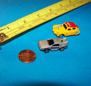 Delorean & Taxi From " Back To The Future " (micro Machines - Size) 1989