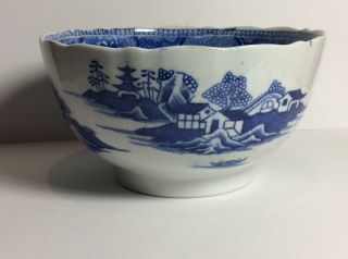 Antique Qing Chinese 18/19th C Blue & White Rice Bowl 3