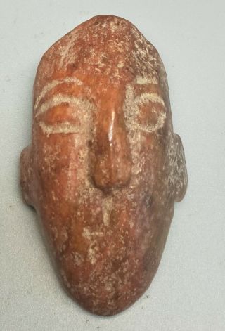 Hongshan Culture Magnetic Jade Stone Carved Head Pendant M144