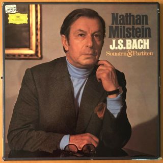 Nathan Milstein Bach Sonatas & Partitas Dgg Stereo Box Set Ed1 Nm/ex
