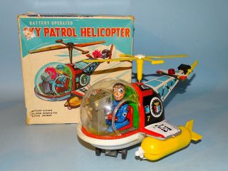 Sky Patrol Helicopter Battery Toy Box Yoshiya Japan