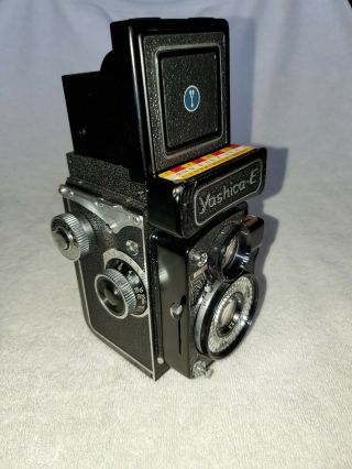 Yashica - E Medium Format Camera Tlr With Case,  Vintage