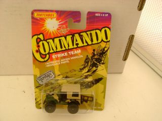 1988 Matchbox Superfast Commando Strike Team 20 Military 4x4 Jeep Laredo