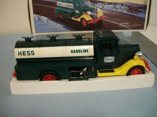1985 HESS TRUCK FIRST TOY BANK WITH RUBBER BAND 3