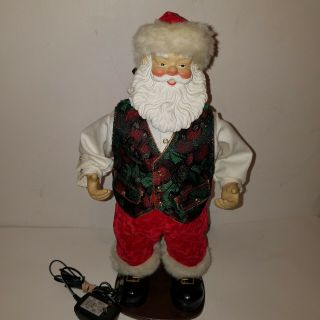 Jingle Bell Rock Santa 1998 Christmas Fantasy Ltd Dancing W/ac Adapter
