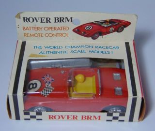 Nos Old Vintage 1960s Rover Brm Battery Operated Remote Control Race Car Toy