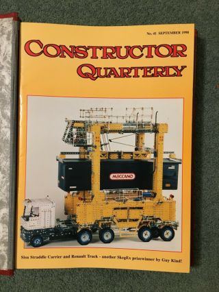 Constructor Quarterly Meccano Issues 41 - 50,  September 1998 To December 2000