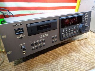 Estate Vintage Rack Mount Pro Sony Pcm - R500 Dat Digital Audio Recorder U Tube