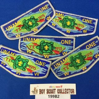 Boy Scout Oa 5 Unami Lodge 1 All Different Order Of The Arrow Flap Patches