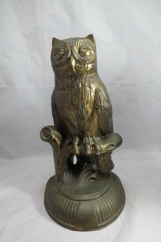Vintage Owl Bookends 1974 Brass SCC 2