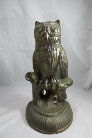 Vintage Owl Bookends 1974 Brass SCC 3