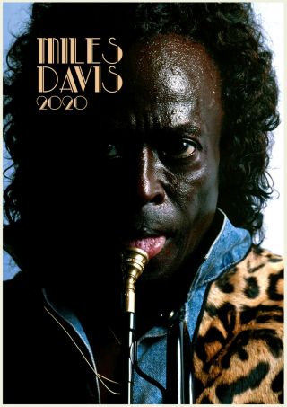 2020 Wall Calendar [12 Pages A4] Miles Davis Vintage Music Poster Photo M1498