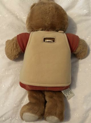 1985 Vintage Teddy Ruxpin With Tape & Story Book Bear Toy Doll Kids 2
