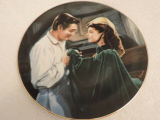 W.  S.  George Gone With The Wind Collectors Plate " Scarlett Asks A Favor " 1991