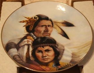 Decorative Plate “the Blackfoot Nation” By Perillo; 8th Issue; 1987
