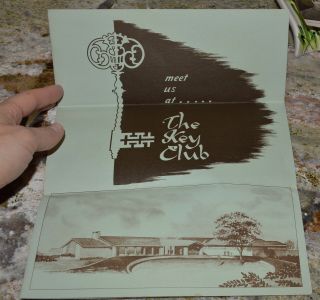 Vintage 1953 Houston Texas River Oaks Proprosed Key Club Brochure