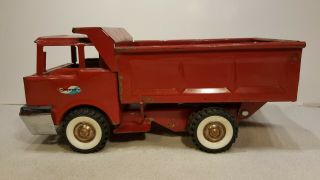 Vintage Structo Pressed Steel Red Dump Truck All