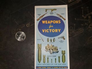 Wwii Us Homefront Weapons For Victory War Bond Pamphlet