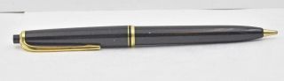 Vintage Black Montblanc Mechanical Pencil Pix 25 Gold Metal Trim Well