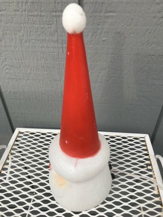 Vintage Union Products Christmas Santa Head Blow Mold Light - Up. 2