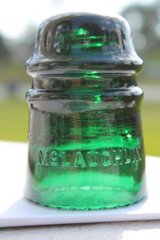 Cd 121 Emerald Or Teal Green Blackglass Mclaughlin Insulator