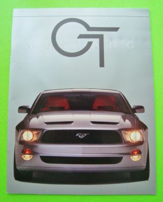 2004 Ford Mustang Gt Concept Car Press Kit / 28 - Pg Brochure,  Cd Of Photos