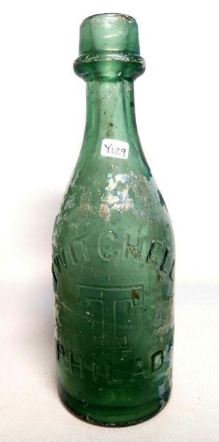 Philadelphia - Civil War Period Green Hat Top Soda - Twitchell