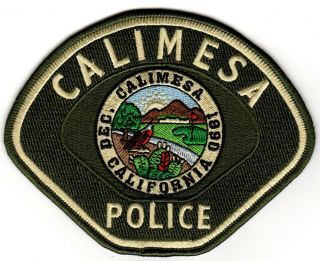 Calimesa California Ca Police Patch