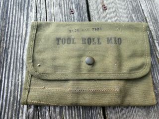 Us Wwii Tool Roll M10 M2hb 41 - R - 2705 - 23 1919a4 1919a6 Willys Mb