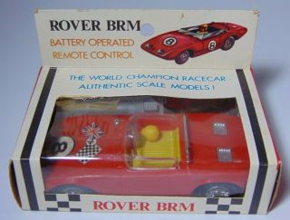 Nip Old Vintage 1960s Rover Brm Battery Operated Remote Control Race Car Toy