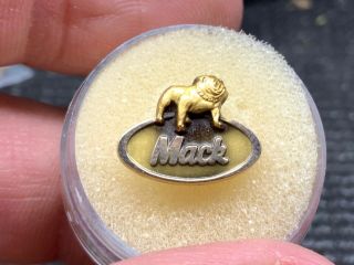 Mack Trucks Bulldog 1/10 10k Gold Awesome Detailservice Award Pin.