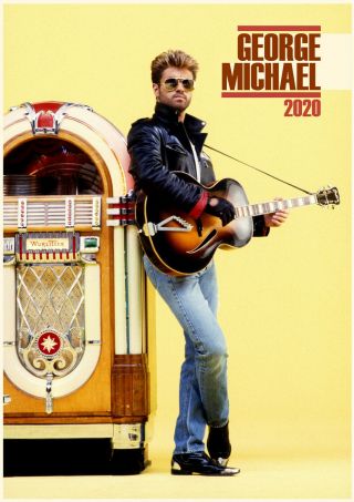 2020 Wall Calendar [12 Page A4] George Michael Vintage Music Poster Photo M1269