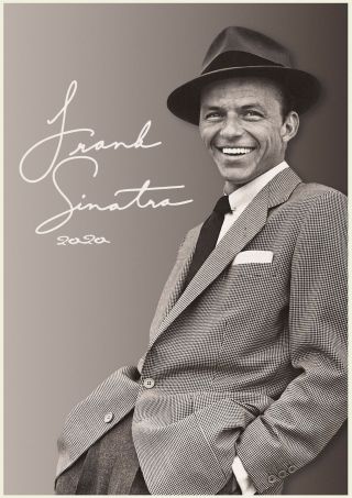 2020 Wall Calendar [12 Pg A4] Frank Sinatra Vintage Music Photo Poster M3 - 1539