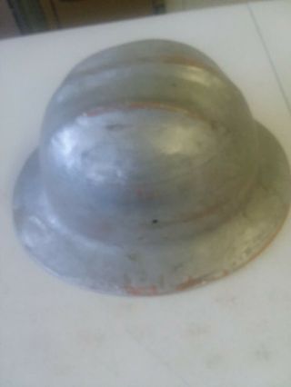Vintage E.  D.  Bullard Co.  S F Hard Boiled Aluminium Hard Hat Full Brim