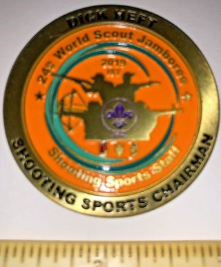 Shooting Sports Chairman Dick Heft Ist Coin 2019 24th World Boy Scout Jamboree