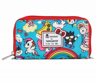 Tokidoki For Hello Kitty Sanrio Ju - Ju - Be Be Spendy Wallet: Rainbow Dreams,  Nwt