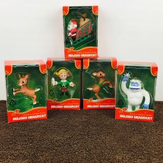 5 Rudolph The Red Nosed Reindeer Christmas Ornaments Hermey Bumble Complete Set 2