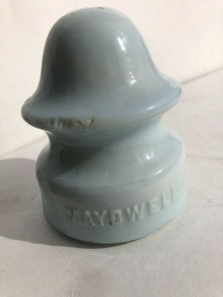 Maydwell White Milk Glass Insulator Cd 164