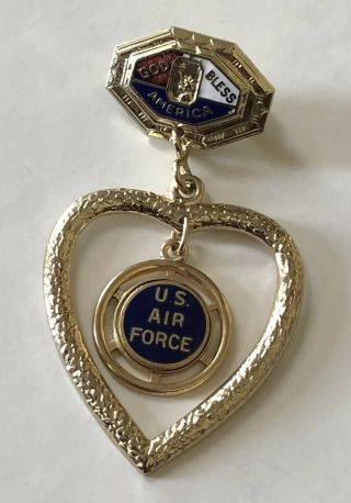 Vintage 1940’s Wwii Era Us Air Force Sweetheart Lapel Pin - Home Front Catholic