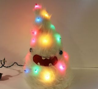 Upcycled Christmas Ooak Plush Lighted Yeti Tree By Retros