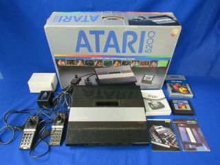 Vintage Atari 5200 1982 Console And Pacman Game