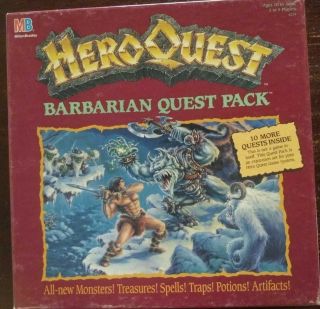 Heroquest Barbarian And Elf Quest Pack