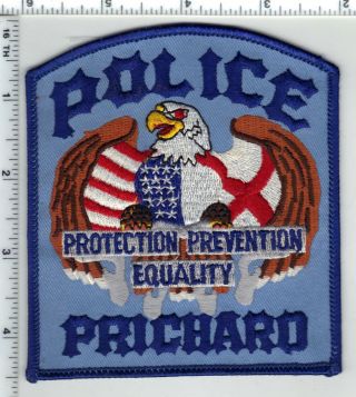 Prichard Police (alabama) Shoulder Patch - 1980 
