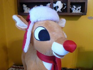 Rudolph The Red Nosed Reindeer PLUSH CHRISTMAS Porch Door Greeter 21 