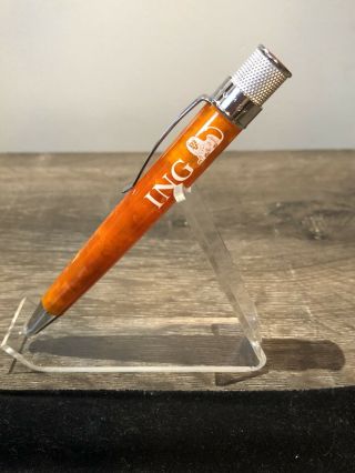 Retro 51 Tornado Translucent Acrylic Rollerball Pen Umbra Orange - Ing Branded