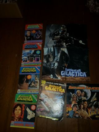 Battlestar Galactica Comic Book Special Collectors 4 Comic Poster More