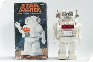 Bright Horikawa Yonezawa Star Fighter Robot Tin Japan Hk Vintage Space Toy